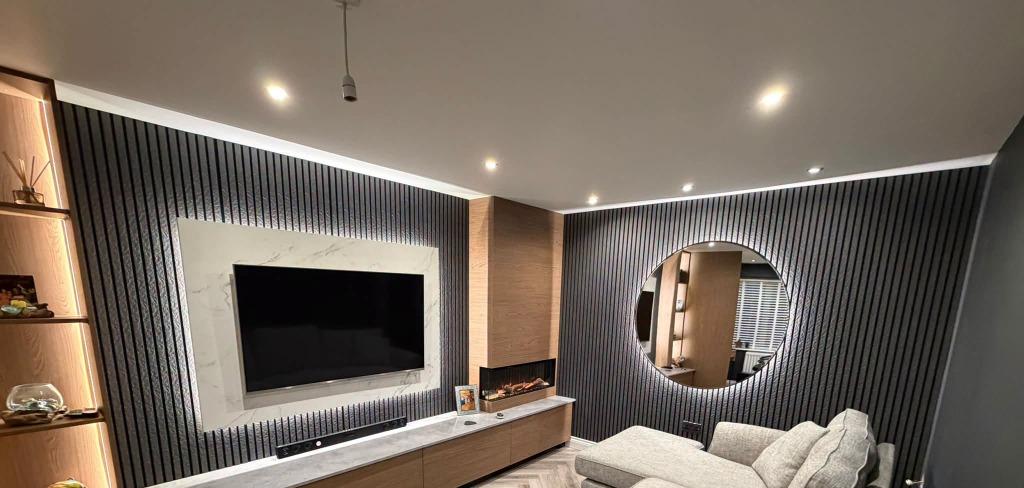 Complete Living Room Media Lounge Transformation